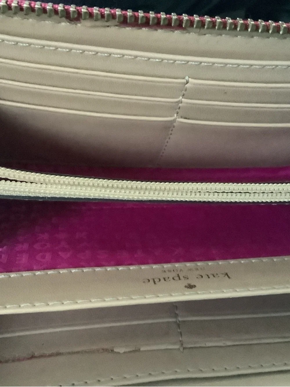 Kate Spade Red zip-around wallet